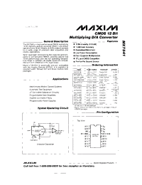 Datasheet MX7538BQ manufacturer MAXIM